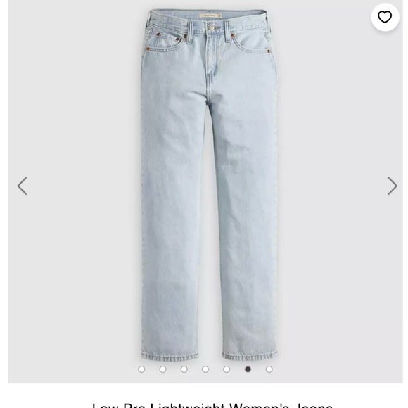 Levi's Light Blue low pro lightweight Straight Leg Jeans - Picture 5 of 7